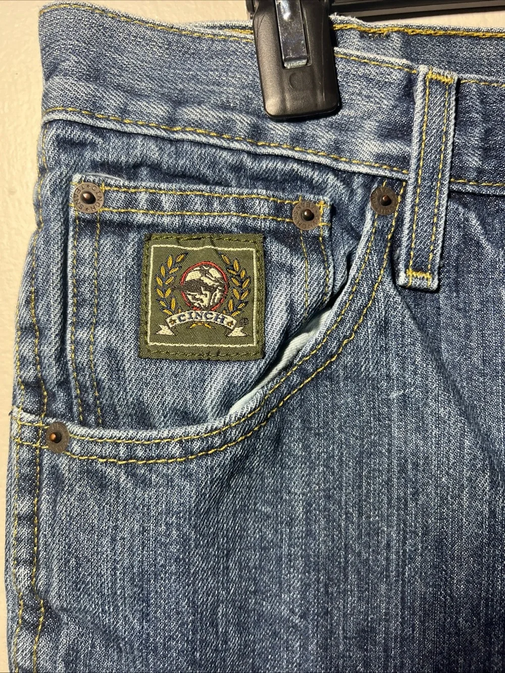 Cinch Men's Straight Leg Jeans in Classic Blue Denim